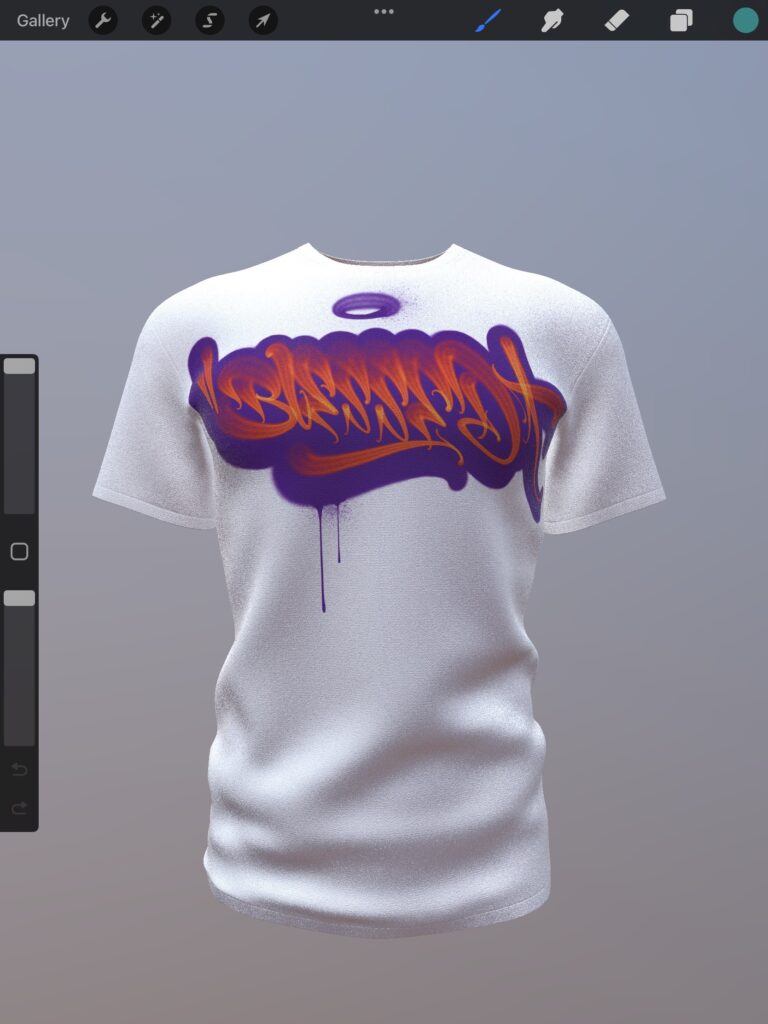 3d T Shirt for Procreate TORUS INK