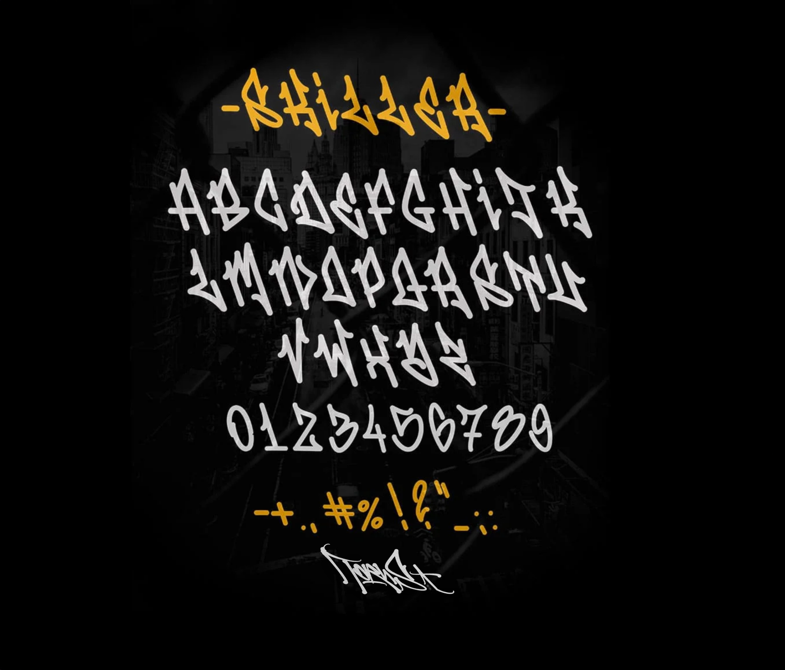 Graffiti Handstyle FONT - SKILLER