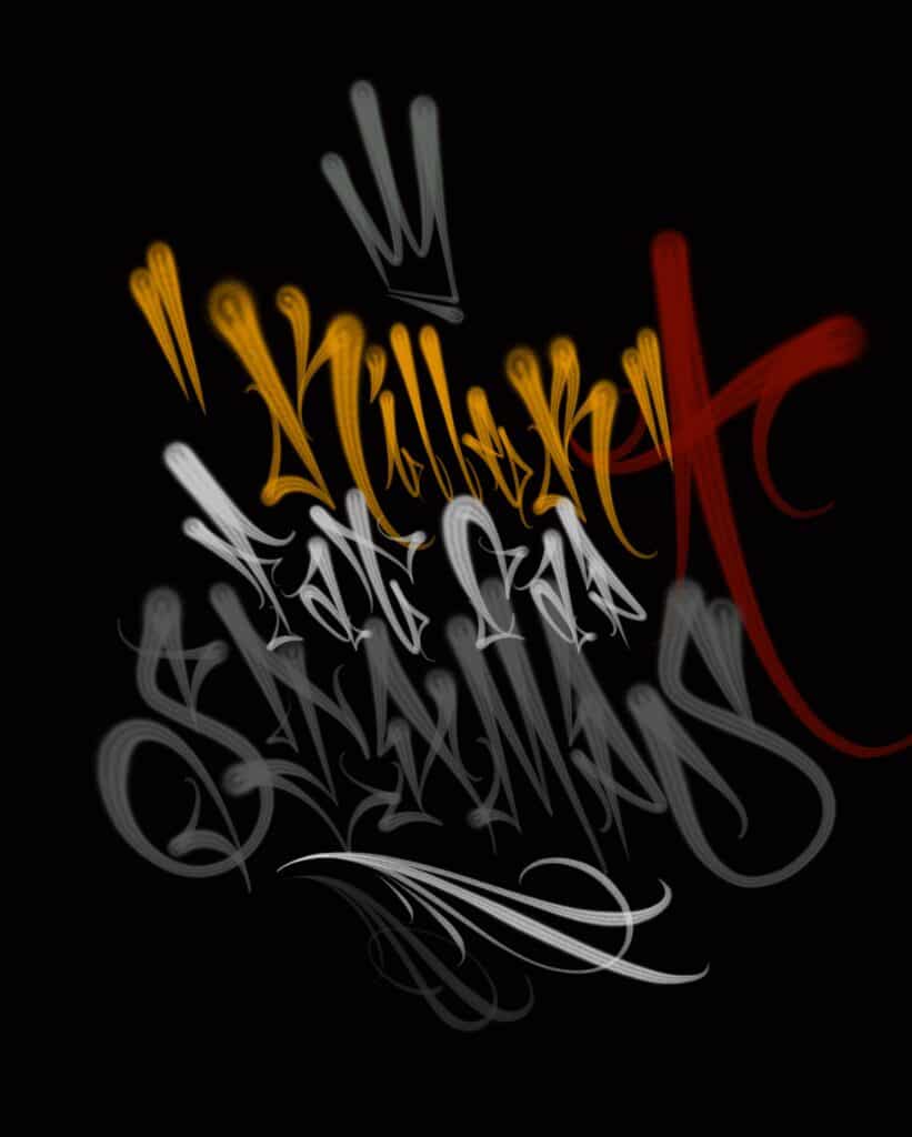 Graffiti Fat Cap - Letter Stamps For Procreate And Photoshop. - TORUS INK