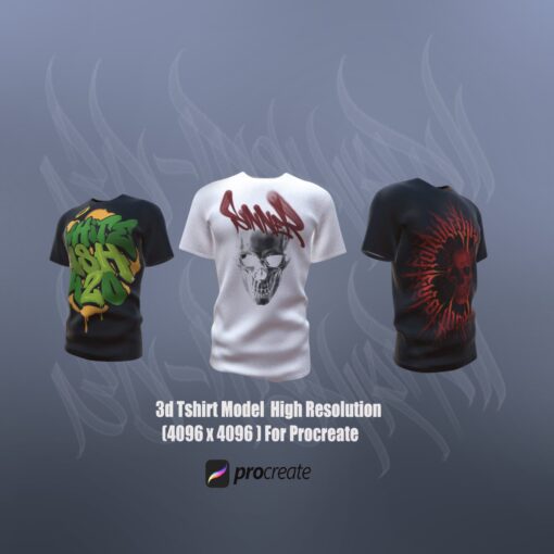 3d Tshirt For Procreate