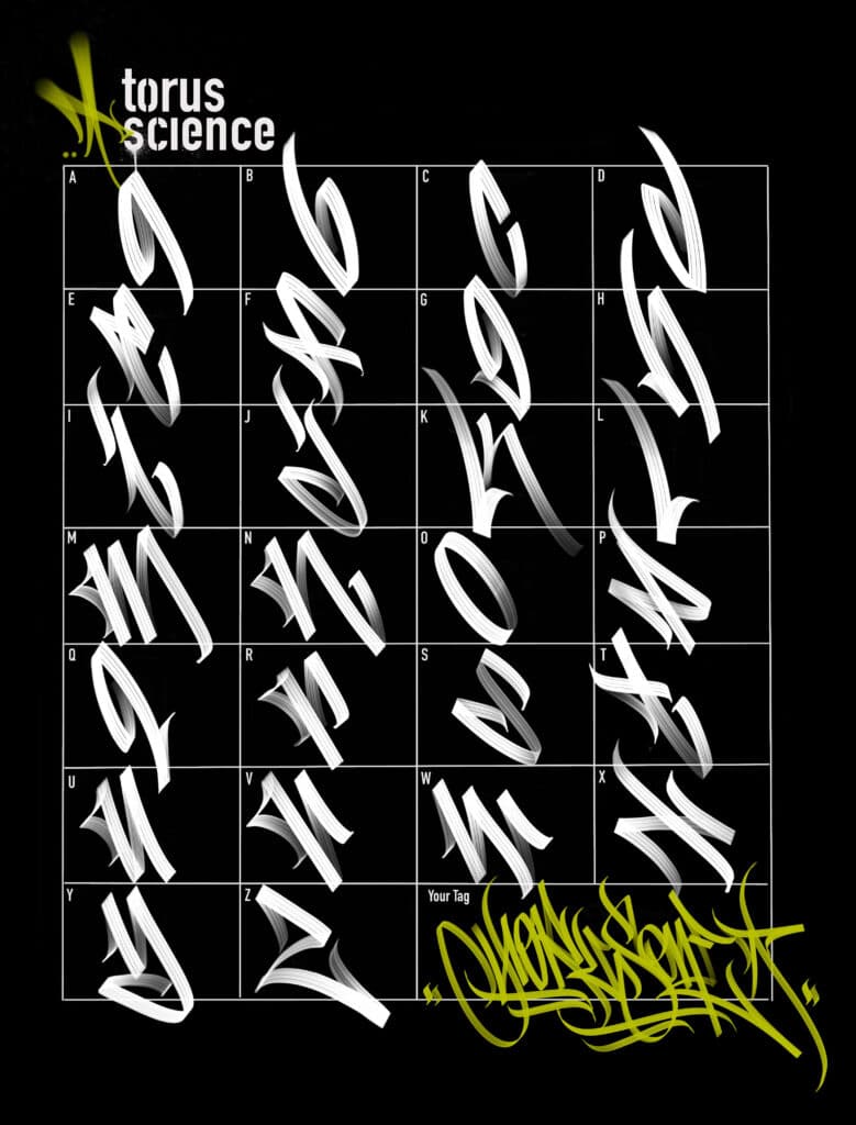 Graffiti Letters Handstyle Stamps For Procreate And Photoshop