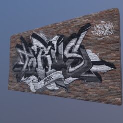 3d Graffiti Wall For Procreate