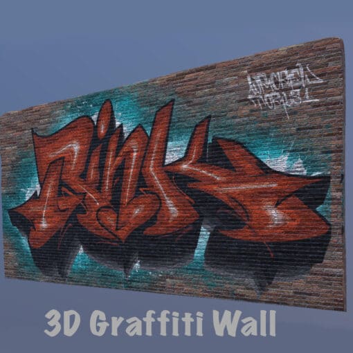3d Graffiti Wall For Procreate