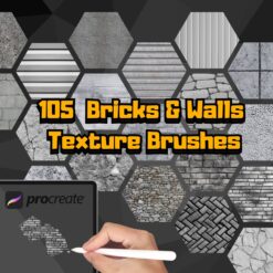 105 Brick and Wall Texture Brushes