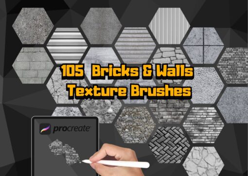 105 Brick and Wall Texture Brushes