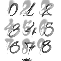 Tattoo Numbers For Procreate