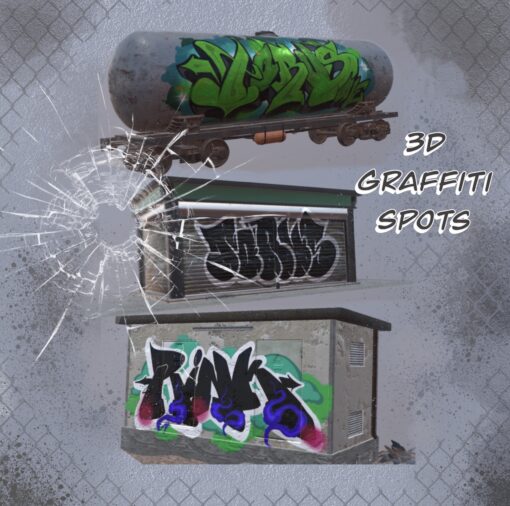 3d Graffiti Spots