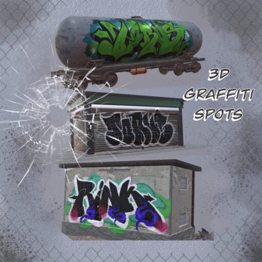 3d Graffiti Spots