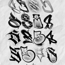 Graffiti BRushes For Procreate app _ Spray Brushes - Spider Brushes ) All Caps