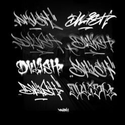 Graffiti BRushes For Procreate app _ Spray Brushes - Spider Brushes ) All Caps