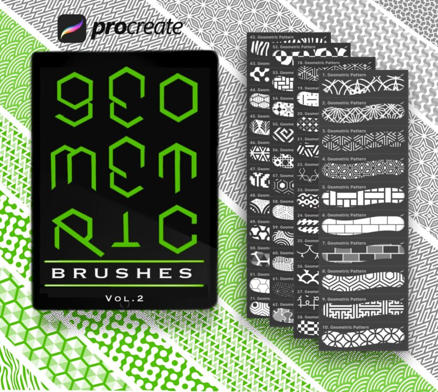 Geometric Brushes For Procreate vol.2