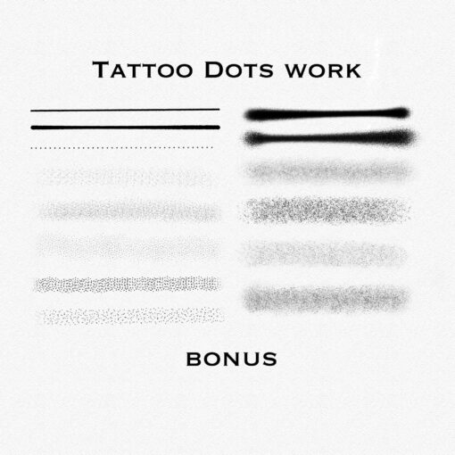 Tattoo Dots Work Brushes