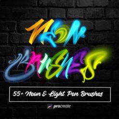 Neon Graffiti and Lettering Brushes