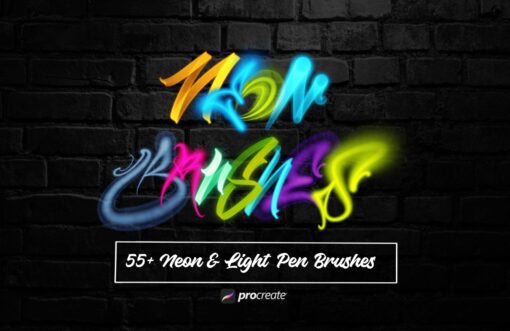 Neon Graffiti and Lettering Brushes