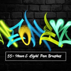 Neon Graffiti and Lettering Brushes