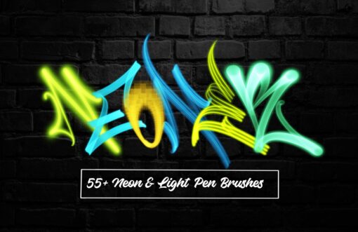 Neon Graffiti and Lettering Brushes