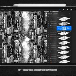 Cyber City Texture Brushes For Procreate