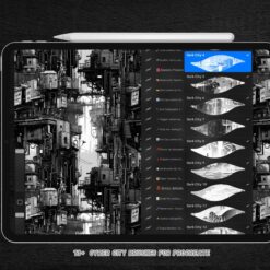 Cyber City Texture Brushes For Procreate