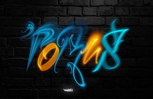 Neon Graffiti and Lettering Brushes