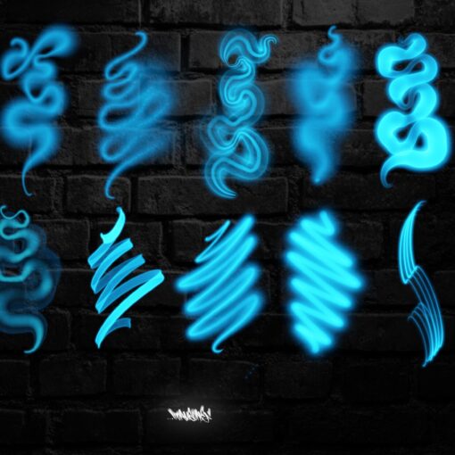 Neon Graffiti and Lettering Brushes