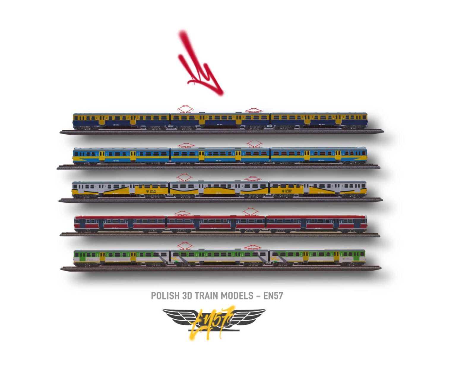 EN57 Polish 3d Train Models TORUS 1 en57-polish-3d-train-models-torus-1