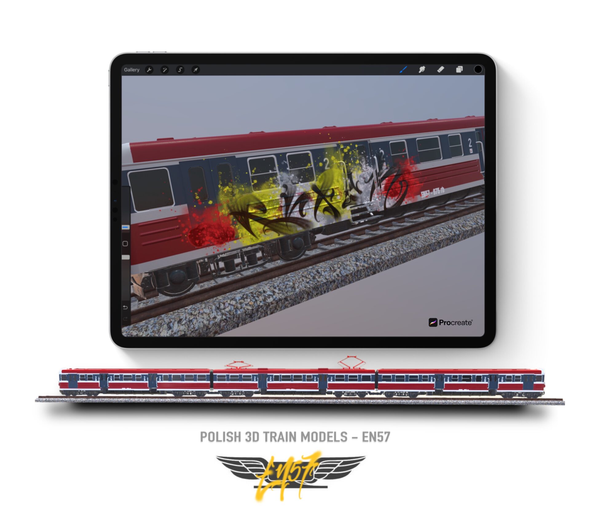 En57 Polski Model pociągu . 3d Model