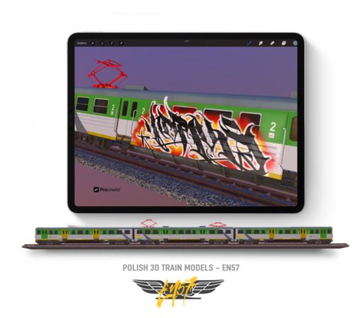 En 57 Train 3d Model