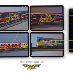 Polskli EN 57 model 3d Pociagu