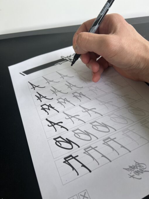 Graffiti Handstyle Workbook by Torus1 (PDF Ebook  Version – Print at Home) - Image 3