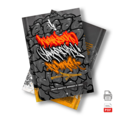 Graffiti Handstyle Workbook by Torus1 (PDF Ebook  Version – Print at Home)