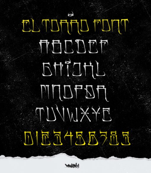 EL TORRO FONT – Chicano Handstyle Flow by Torus1 - Image 2