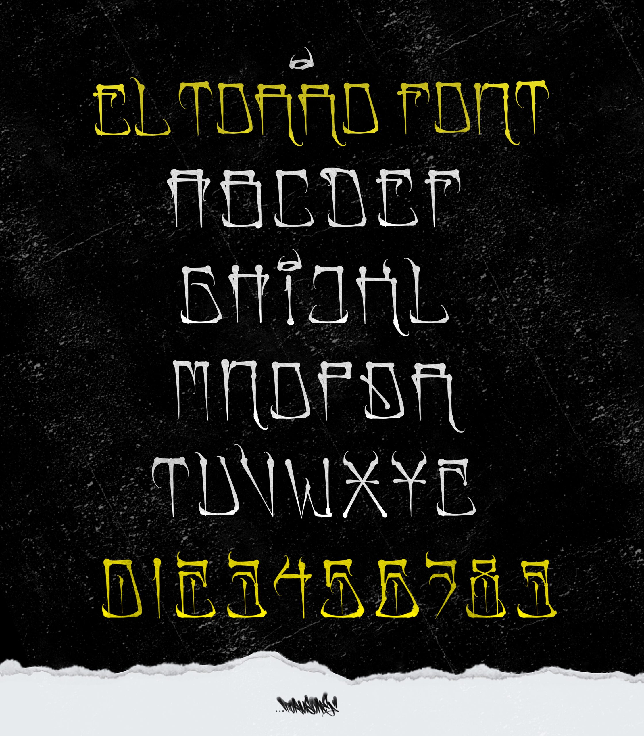 EL TORRO FONT – Chicano Handstyle Flow by Torus1 - Image 2