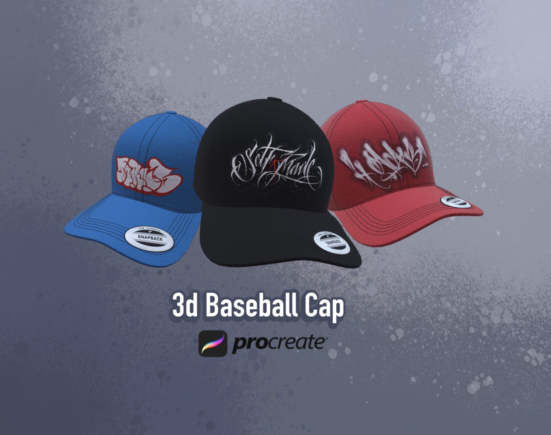 3D Baseball Cap