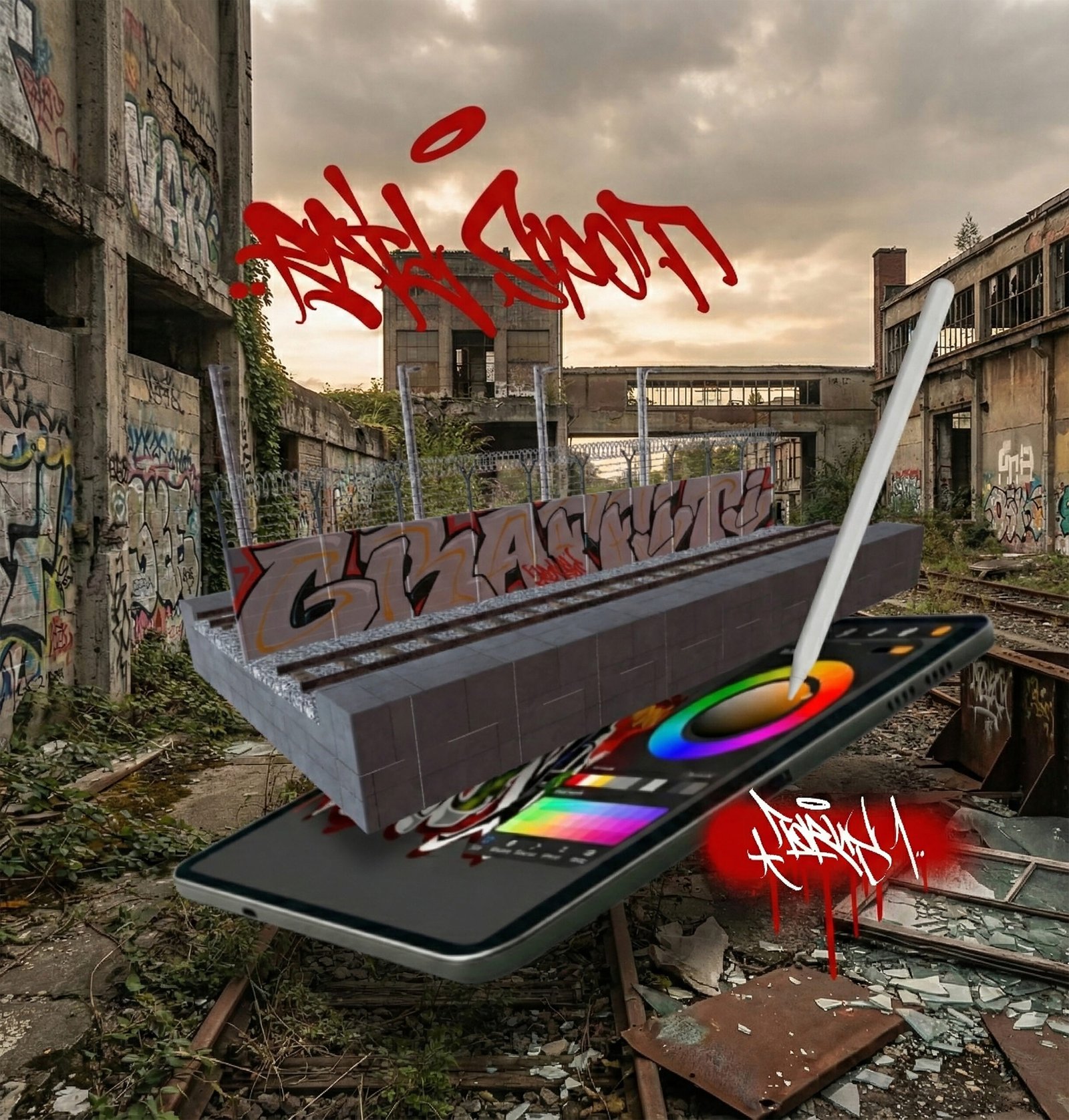 3d Rail Spot For Procreate