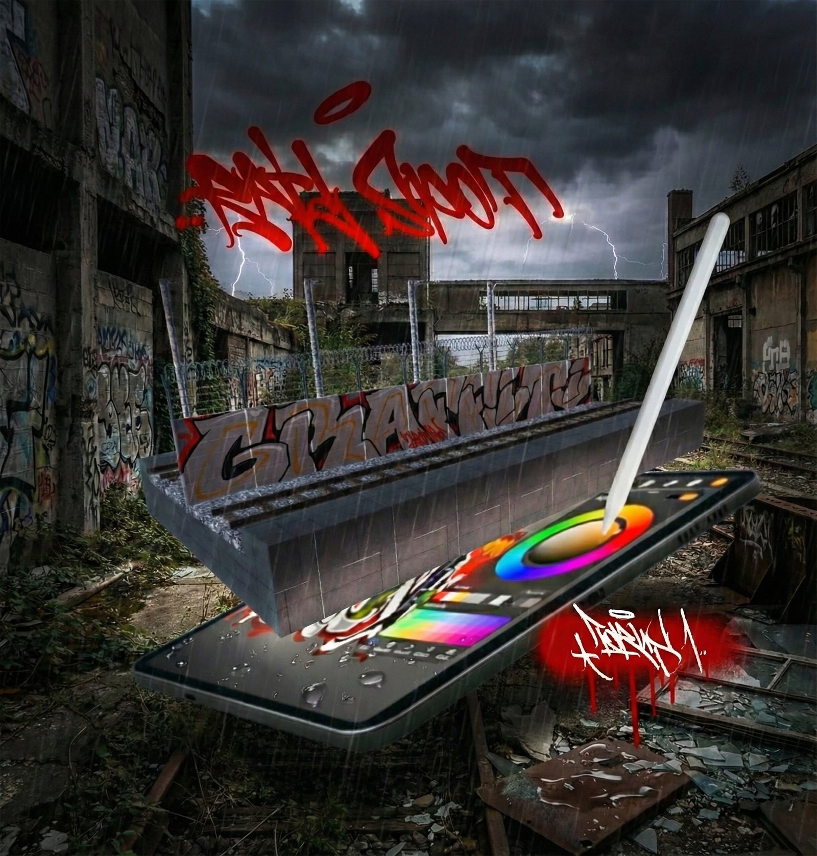 3d Rail Spot For Procreate