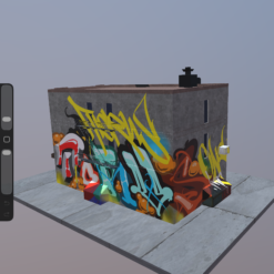 3d Graffiti Spots for Procreae app ( USDZ File)