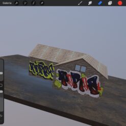 3d Graffiti Spots for Procreae app ( USDZ File)