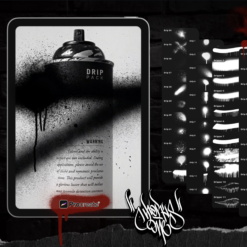 75 - Real Graffiti Dripper Brushes and Stamps for Procreate.