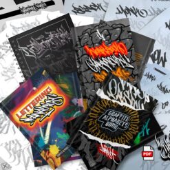 Graffiti Lettering Master Bundle - Worksheets & Ebooks PDF
