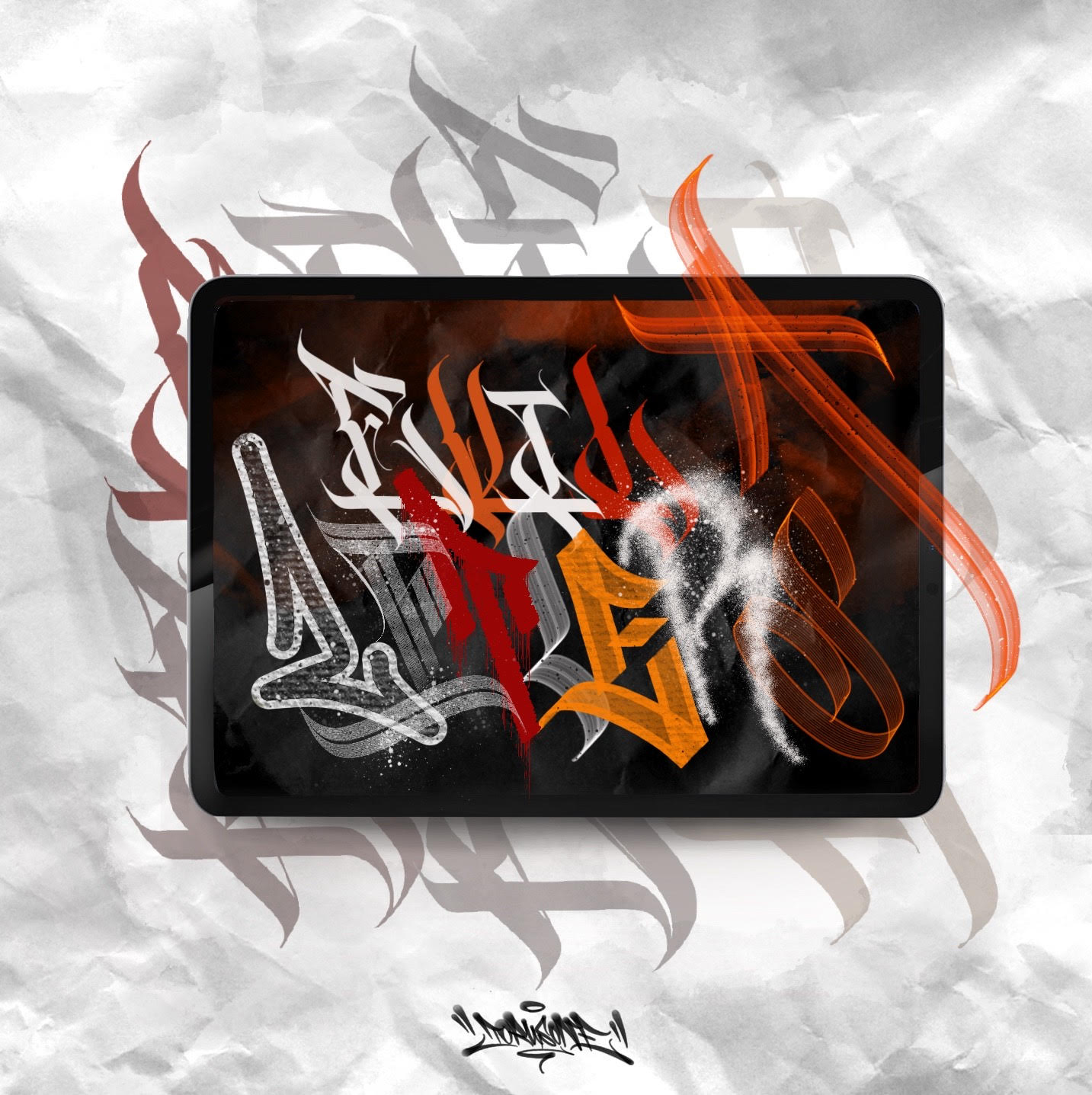 Evil Letters Procreate Brush Pack