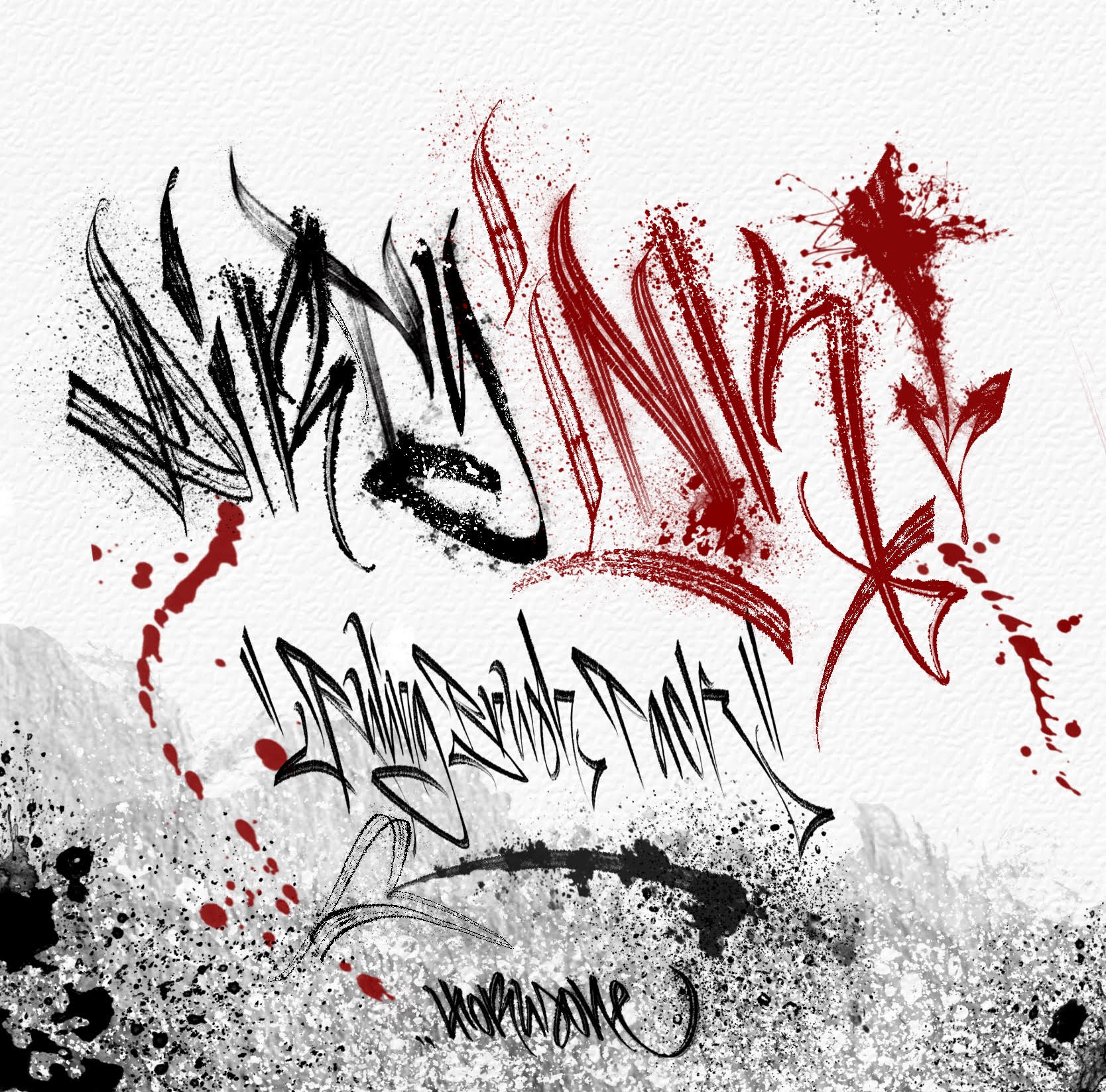 Ruling Pen Dirty Ink Brush Pack