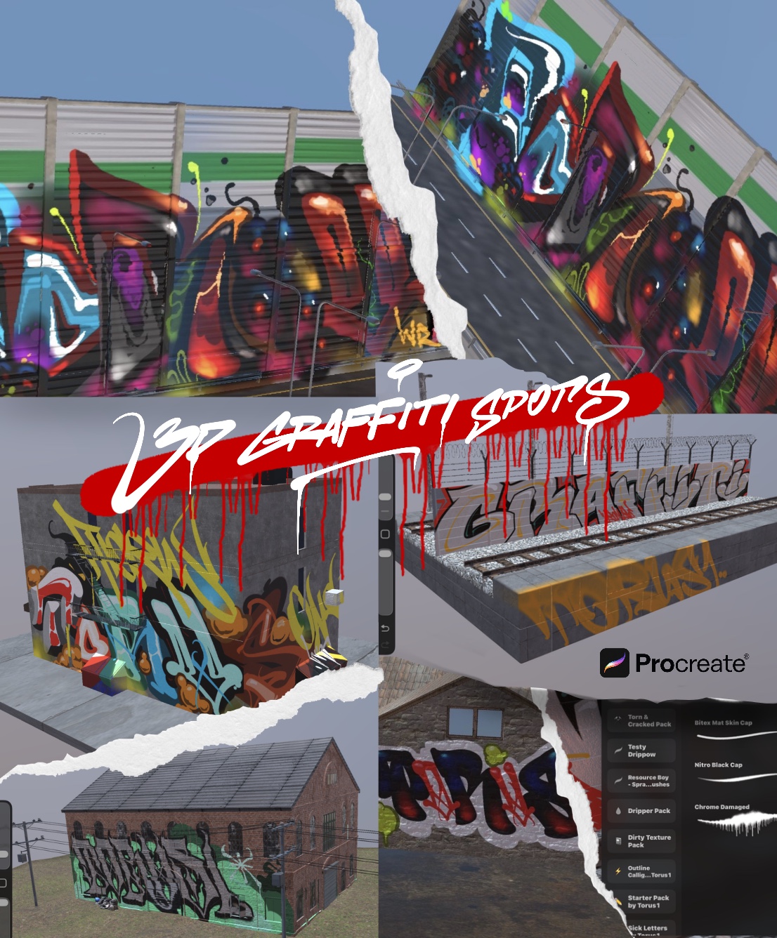 3D Graffiti Spots
